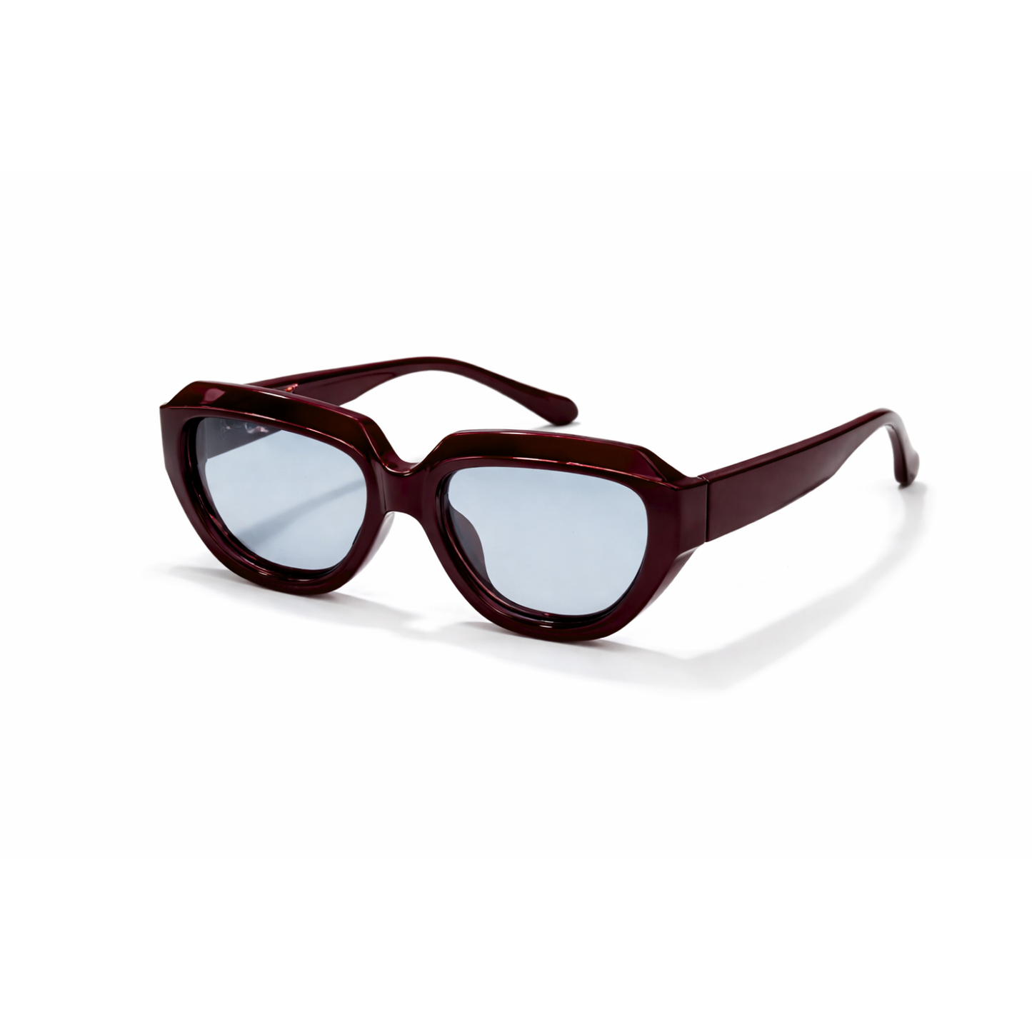 Gafas de Sol "La Rubis" – Oversize Burdeos