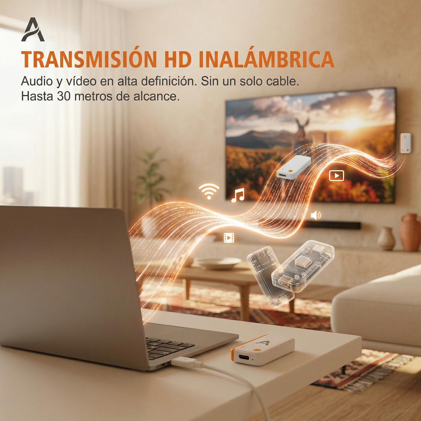 Transmisor y Receptor HDMI Inalámbrico