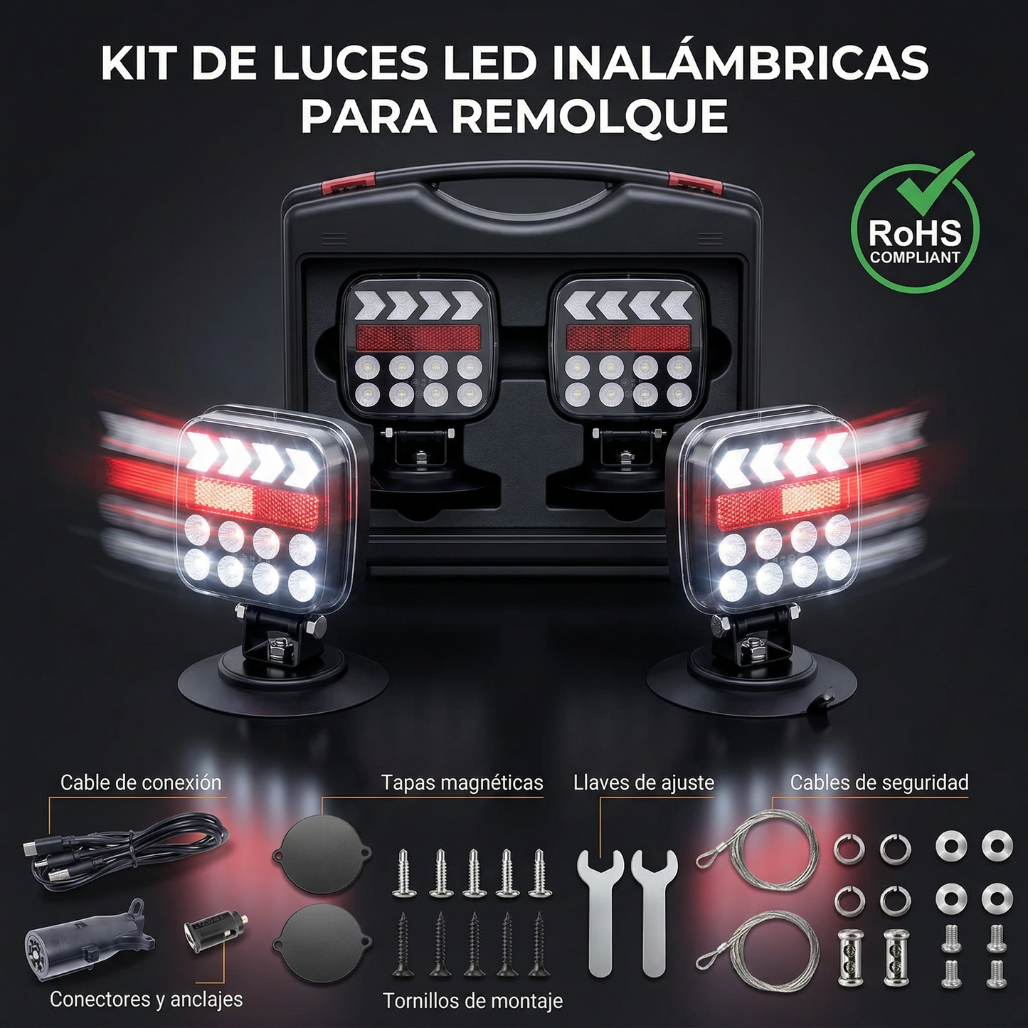 Luces inalámbricas para remolque