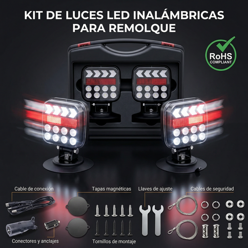Luces inalámbricas para remolque