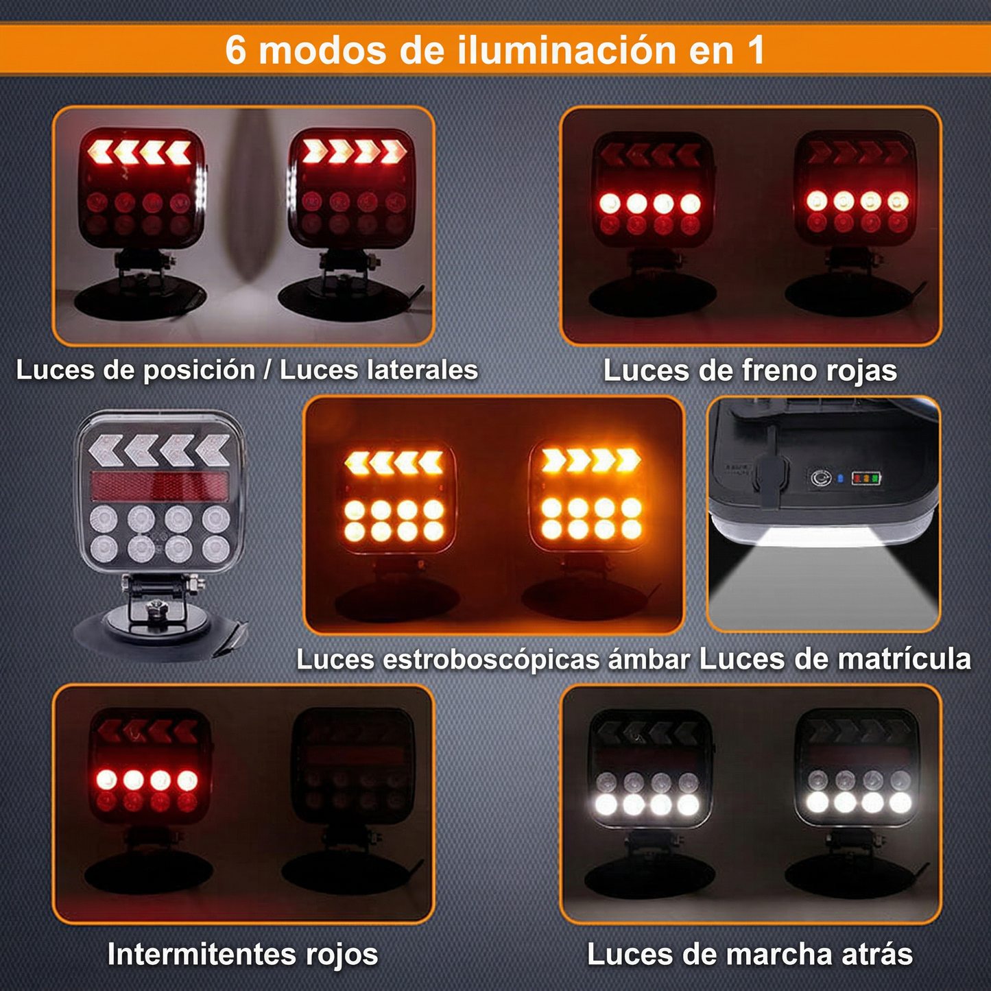 Luces inalámbricas para remolque