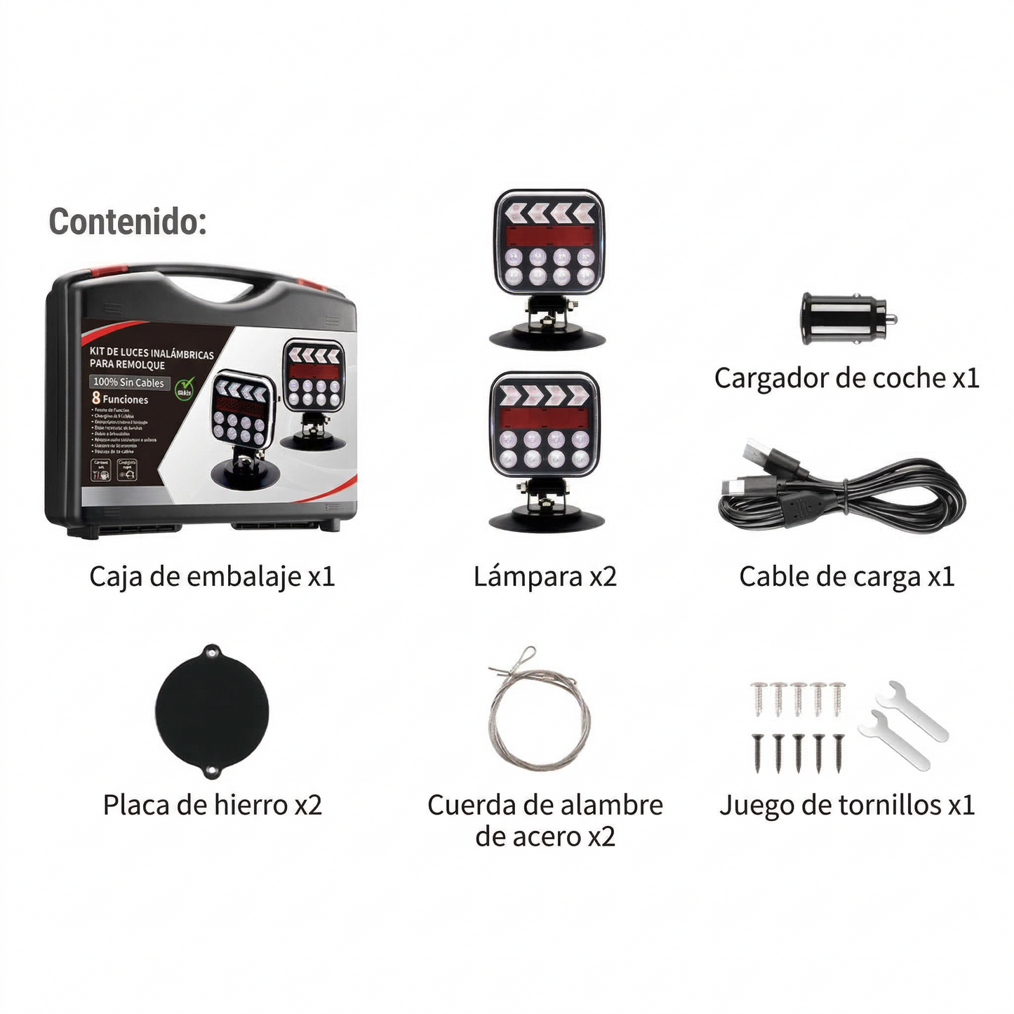 Luces inalámbricas para remolque